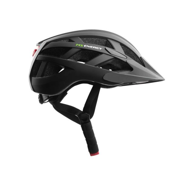 SISAK MS ENERGY M 55-58 CM FEKETE INTEGRÁLT LED LÁMPA 3 FUNKCIÓS+FÉKLÁMPA USB