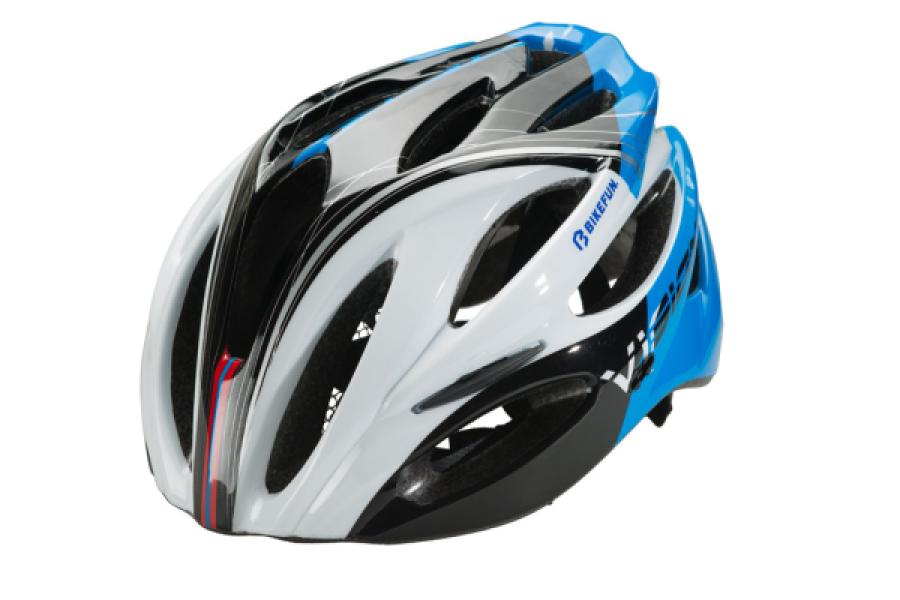 FEJVÉDŐ BIKEFUN VISION KÉK/FEHÉR/FEKETE L MÉRET
