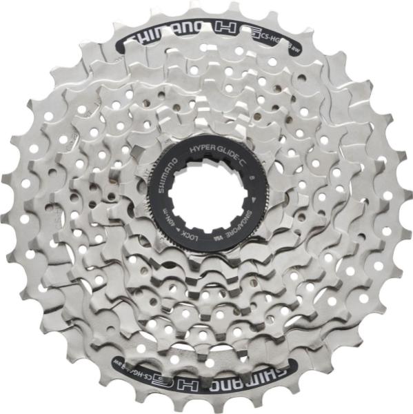 LÁNCKERÉKSOR SHIMANO 8-AS 11-32F CSHG418 EZÜST DOBOZOS