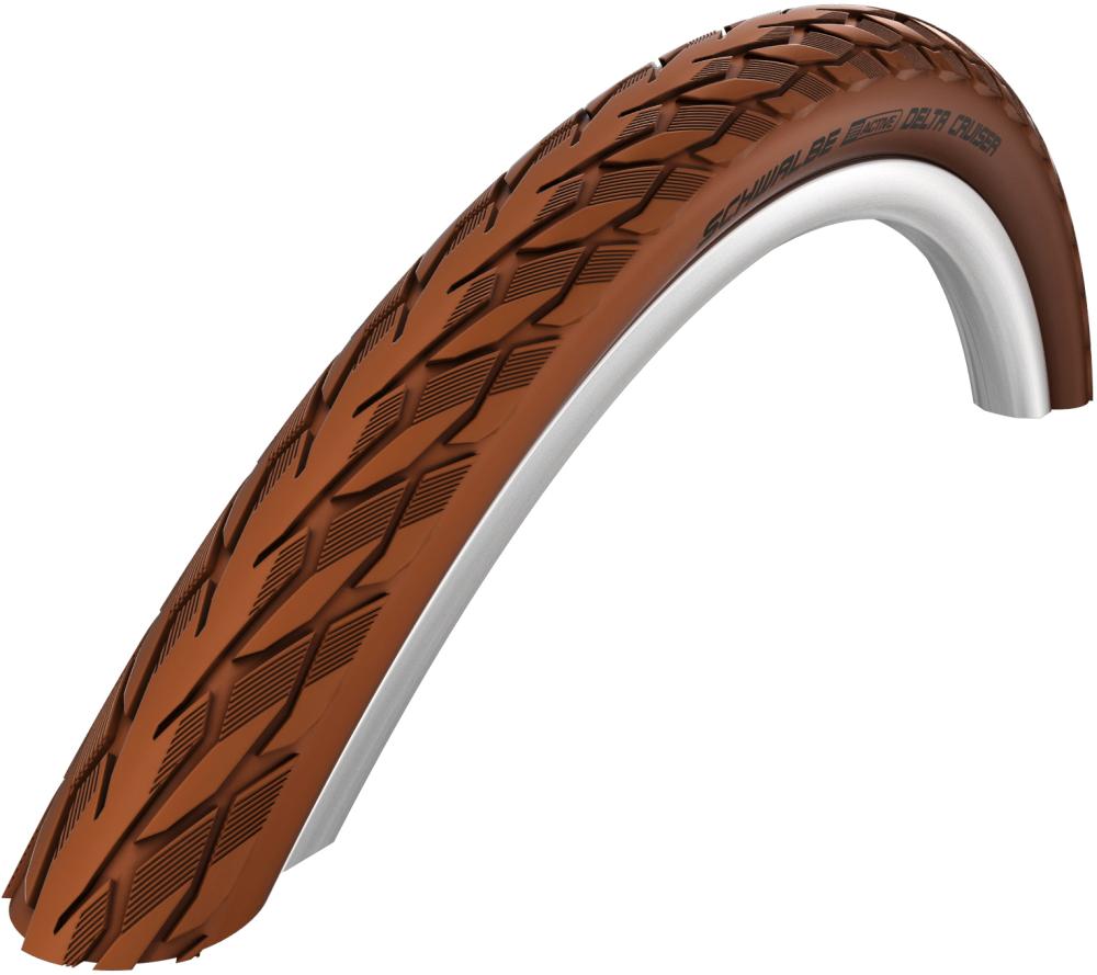 KÜLSŐ SCHWALBE 28X1.40(622-37) DELTA CRUISER PLUS ACT BARNA REFLEXCSÍK