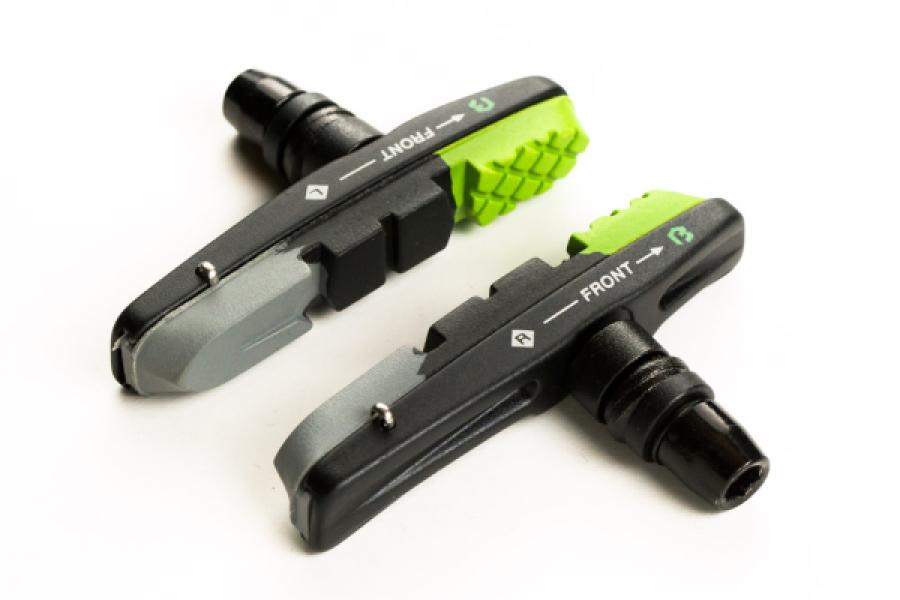 Fékpofa BIKEFUN MTB 72 mm menetes cartridge, zöld/fekete/szürke - MTB-955VC — 3