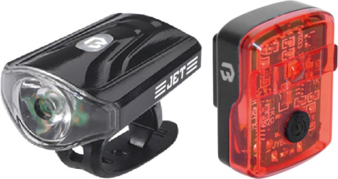 Lámpa BIKEFUN JET szett - JY-7043+JY6080A — 3