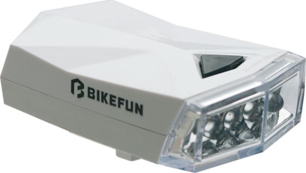 Lámpa BIKEFUN SQUARE első 4 fehér LED, 3 f - JY-585W — 3