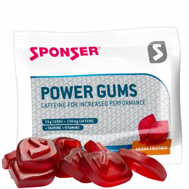 SPONSER POWER GUMS GUMICUKOR, VEGYES GYÜMÖLCS 75G