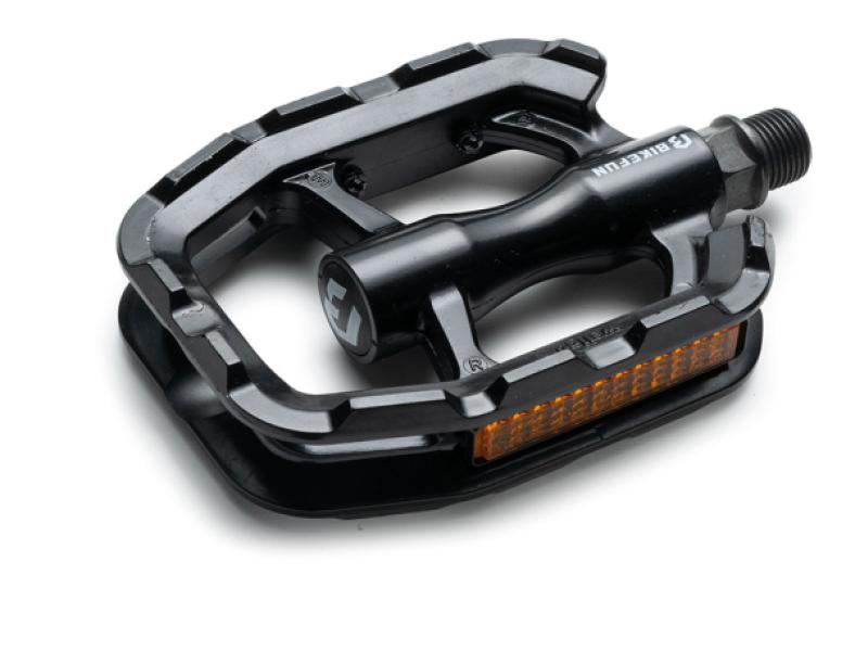 Pedál BIKEFUN SOLE Trekking egyrészes alu, fekete - C336BLK — 3