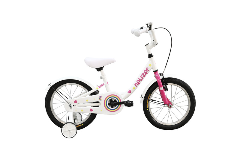 KERÉKPÁR NEUZER BMX 16" LÁNY FEHÉR-PINK UNICORNIS vagy HERCEGNŐ