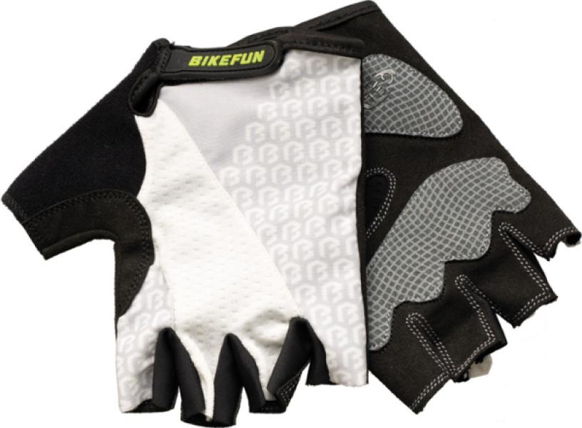 Kesztyű BIKEFUN rövid Duke M fehér — 3