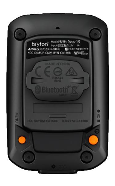 Computer BRYTON RIDER 15E GPS csak komputer, fekete — 11