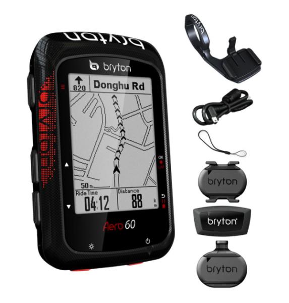 Computer BRYTON AERO 60T GPS komputer szett (HRM+SPD+CAD+Aero mount) — 17