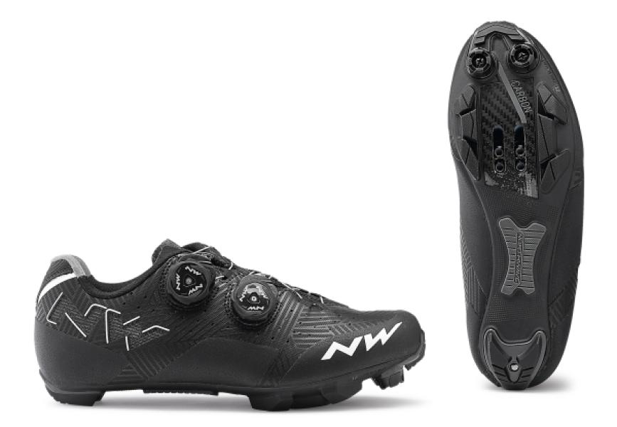 Cipő NORTHWAVE MTB REBEL WMN női, fekete/fehér — 3