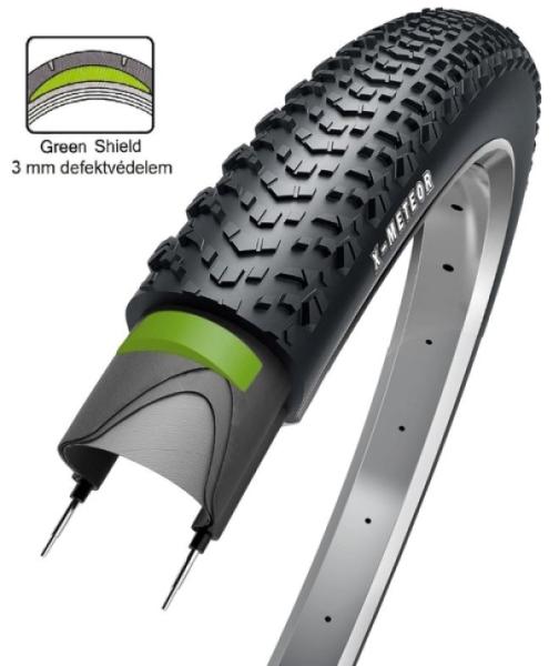 KÜLSŐ GUMI OBOR XMETEOR 27,5x2,1 Green guard DEFEKTVÉDELEM