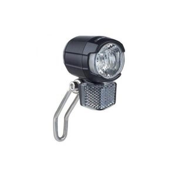 LÁMPA ELSŐ AGYDINAMÓS 1 LED BÜCHEL SHINY 50LUX (KAPCSOLÓS) FEKETE