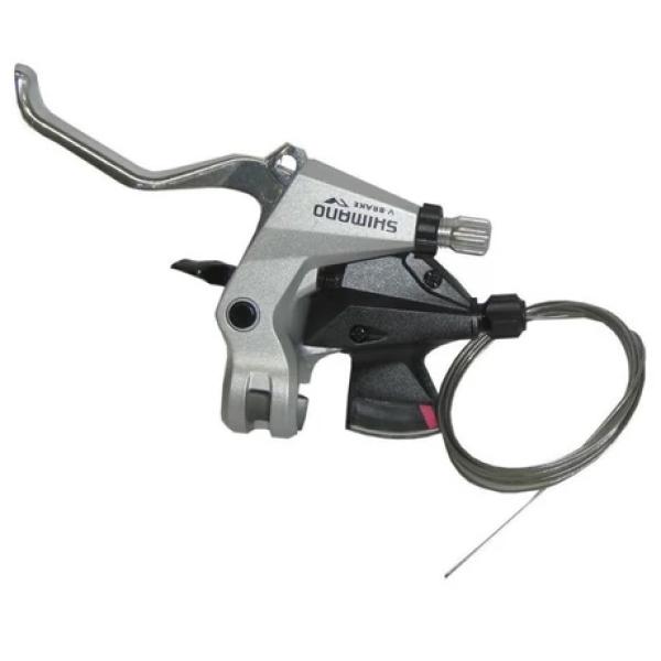 FÉKVÁLTÓKAR SHIMANO ALTUS  ST_M310 BAL 3 fokozat RAPIDFIRE EZÜST 2 UJJAS V-FÉKKAR