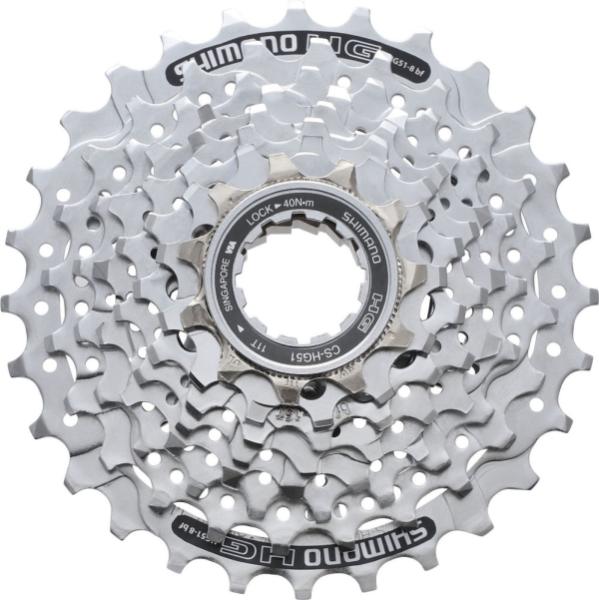 LÁNCKERÉKSOR SHIMANO CSHG51 11-30 8-as rendszer EZÜST