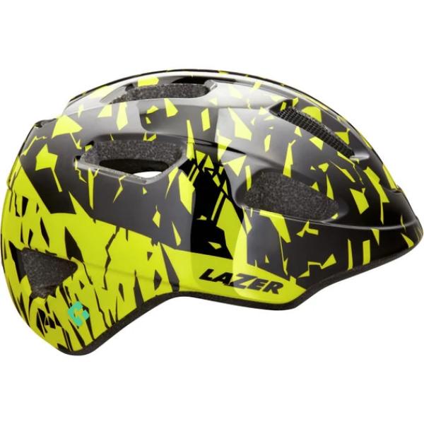 BUKÓSISAK,FEJVÉDŐ LAZER NUTZ KINETICORE FEKETE FLASH SÁRGA 50-56 cm
