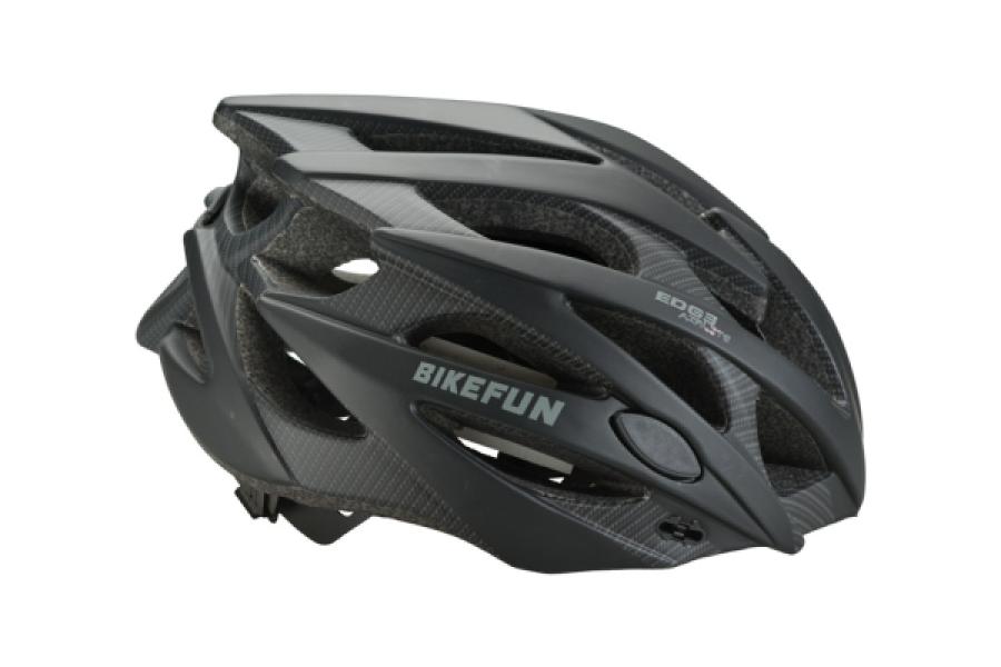 Fejvédő BIKEFUN EDGE fekete/karbon - L/58-61 cm — 5