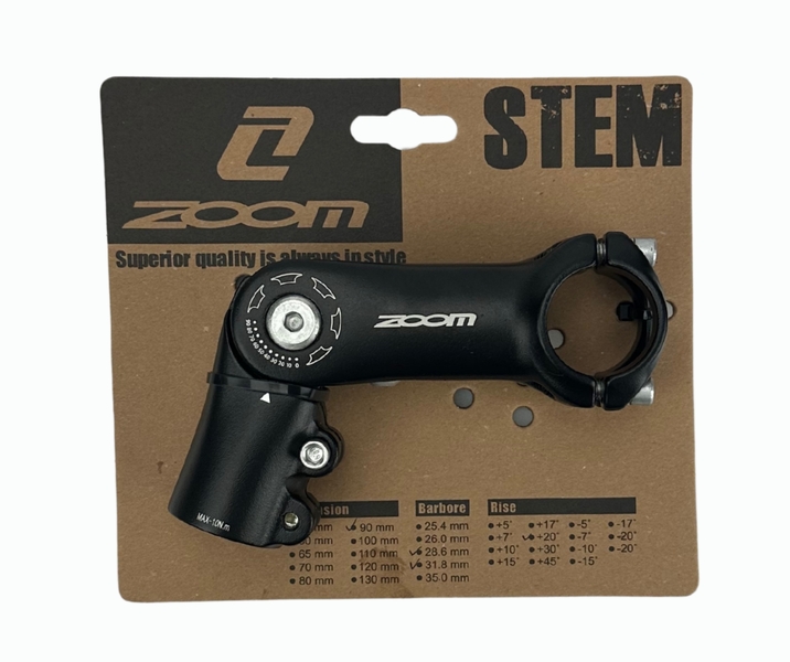 KORMÁNYSZÁR,Befogó ZOOM állítható 90*4mm A_HEAD 1 1/8"-31,8 MM FEKETE