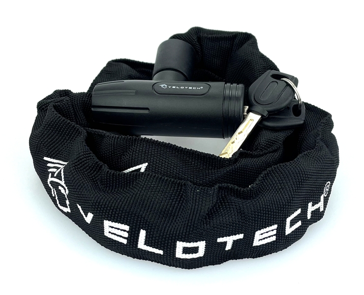 LAKAT VELOTECH láncos ,kulcsos, 6x900 mm KERÉKPÁR ZÁR