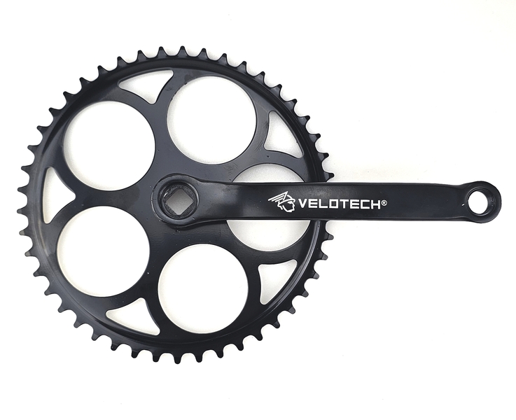 HAJTÓMŰ VELOTECH 46T acél fekete 170mm