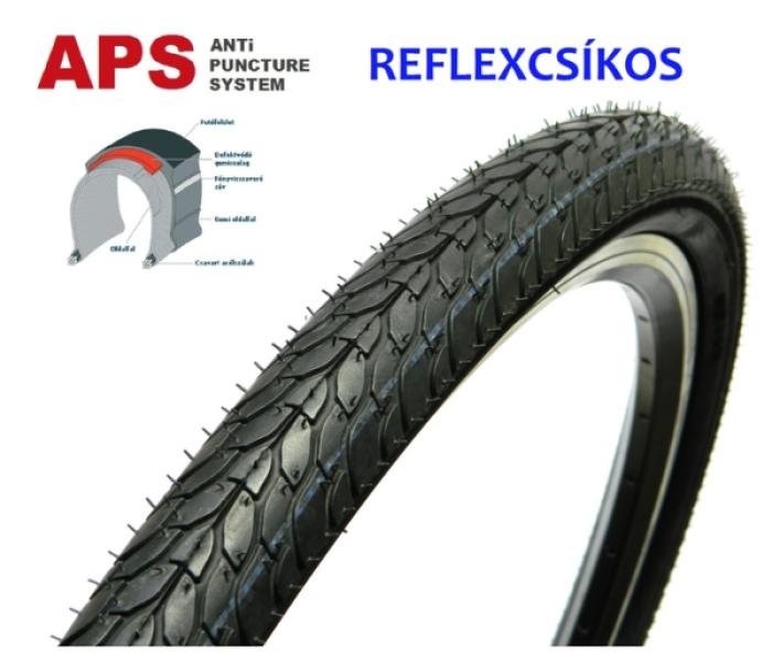 KÜLSŐ GUMI DEESTONE 26x1,9 D818 APS+REFLEX CSÍKKAL DEFEKTVÉDELEMMEL