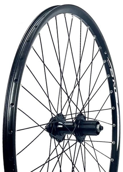 Kerék hátsó 27,5 MTB DISC / tárcafékes,duplafalú, fekete/ipari csapággyal