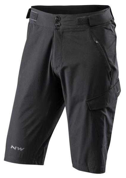 Nadrág NORTHWAVE EDGE baggy fekete, betétes alsónadrág nélkül - kifutó modell