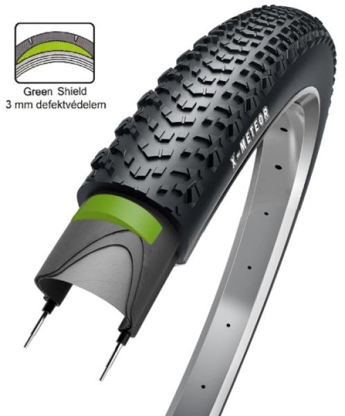 KÜLSŐ GUMI OBOR X-Meteor 24x1,95" Green GUARD  DEFEKTVÉDELEMMEL