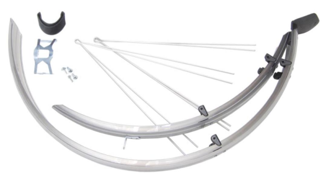 Sárvédő BIKEFUN MTB alu plastic króm - OR58CR