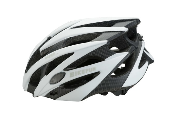 FEJVÉDŐ BIKEFUN EDGE L FEHÉR/KARBON 58-61CM