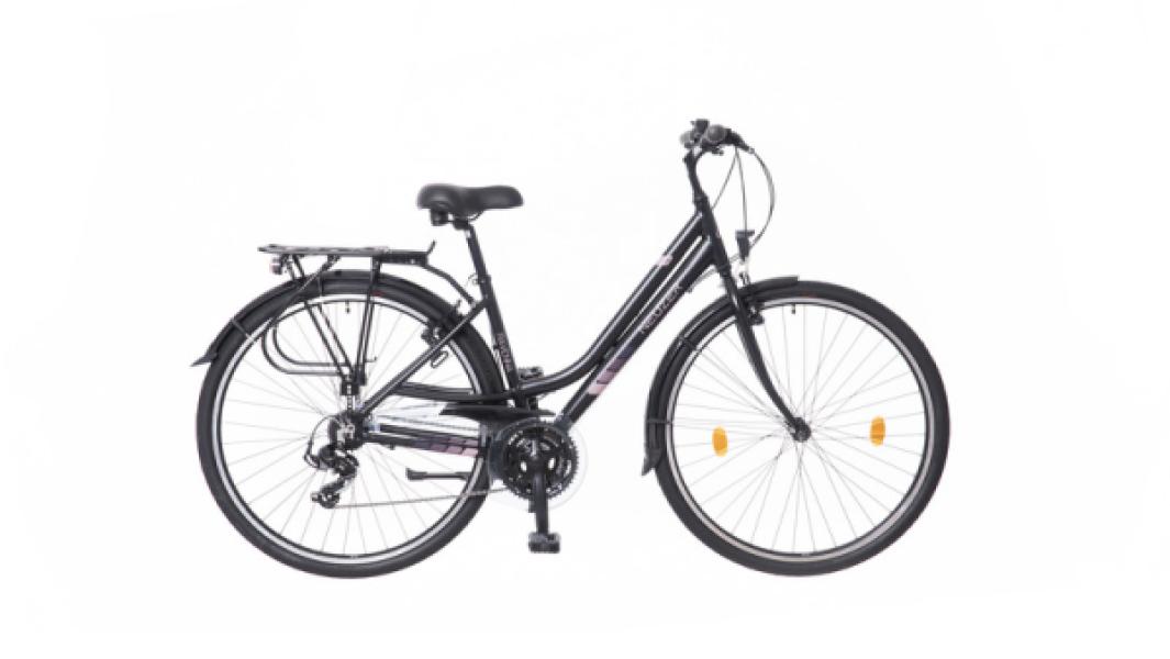 KERÉKPÁR NEUZER RAVENNA 50 NŐI FEKETE/RÓZSA MATT 17"
