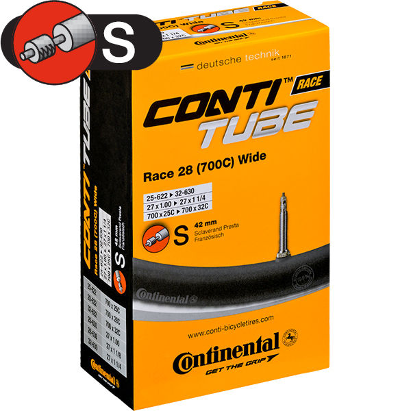BELSŐ GUMI CONTINENTAL RACE28  WIDE  S42 PRESZTA SZELEP  25/32-622/630