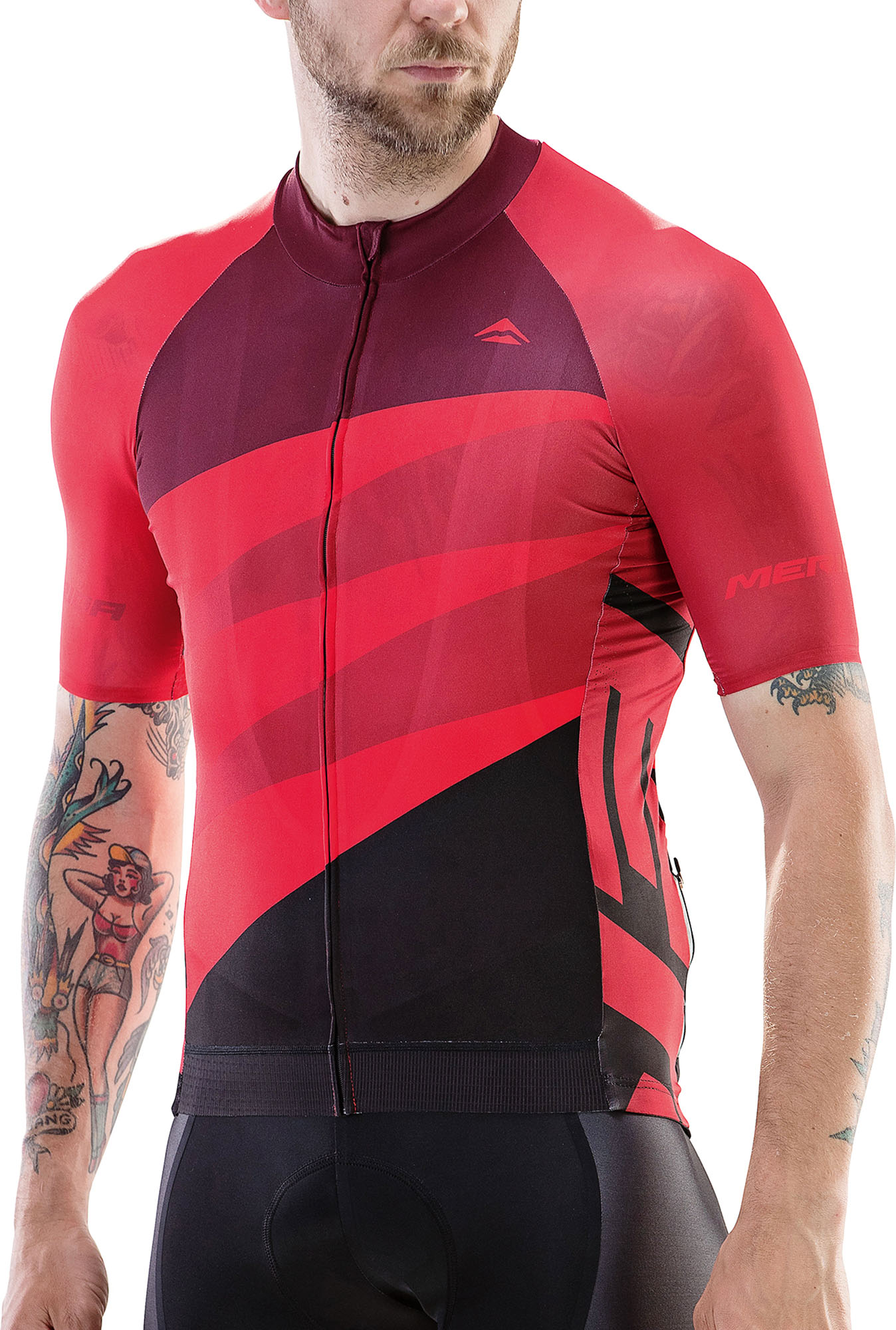 Mez MERIDA CX DESIGN rövid 422 S PIROS fekete végig cipzár - 15512T0422