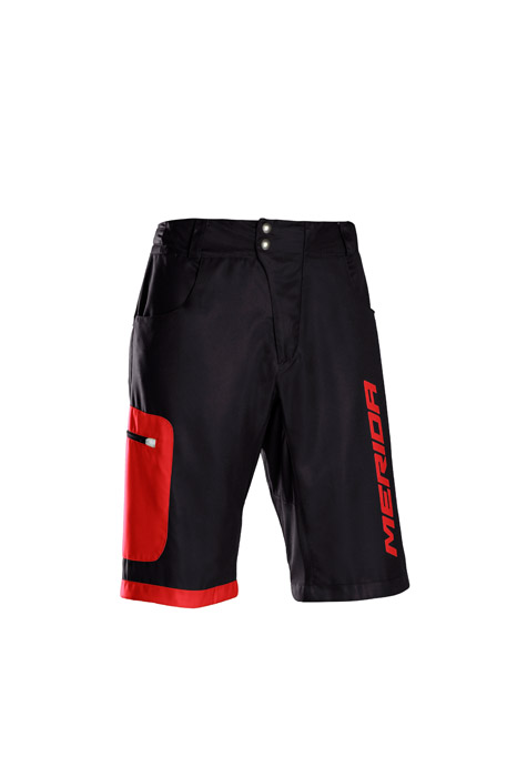 Nadrág MERIDA F196 rövid piros S baggy betét nélkül - 740835-F196R