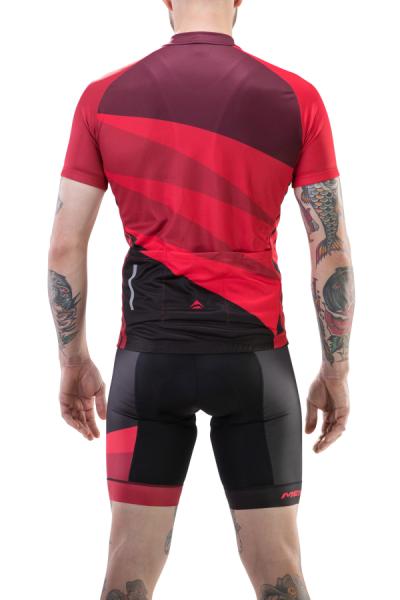 Mez MERIDA CX DESIGN rövid végig cipzár XXL PIROS/FEKETE 740703-422 — 2