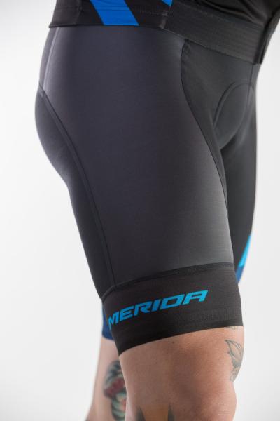 Nadrág MERIDA CX DESIGN rövid fekete/kék kantáros - 740566-422 — 4