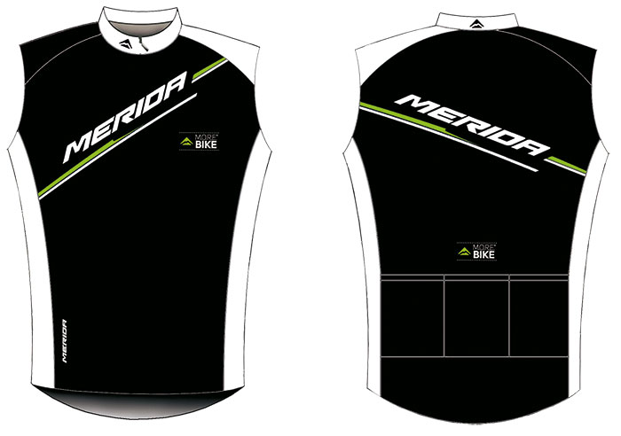 Mez MERIDA 2014 rövid női 64 S zöld ujjatlan - fehér/fekete végig zipzár