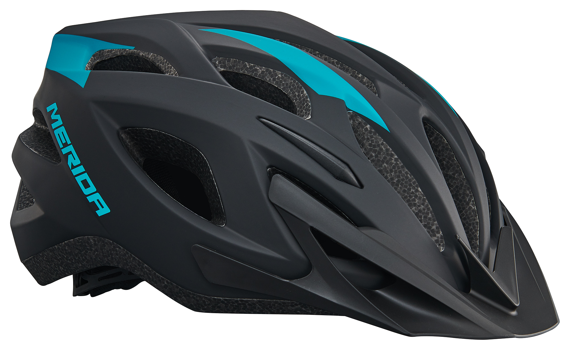 Fejvédő MERIDA CHARGER matt fekete/kék
