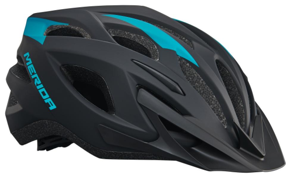 Fejvédő MERIDA CHARGER matt fekete/kék