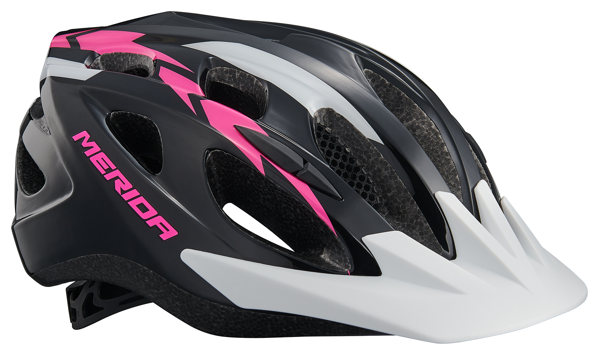Fejvédő MERIDA SHADOW fekete/pink
