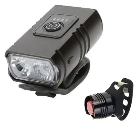 LÁMPA & VILLOGÓ SZETT SPYRAL CITY USB 1000 LUMEN