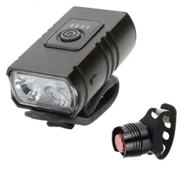 LÁMPA & VILLOGÓ SZETT SPYRAL CITY USB 1000 LUMEN