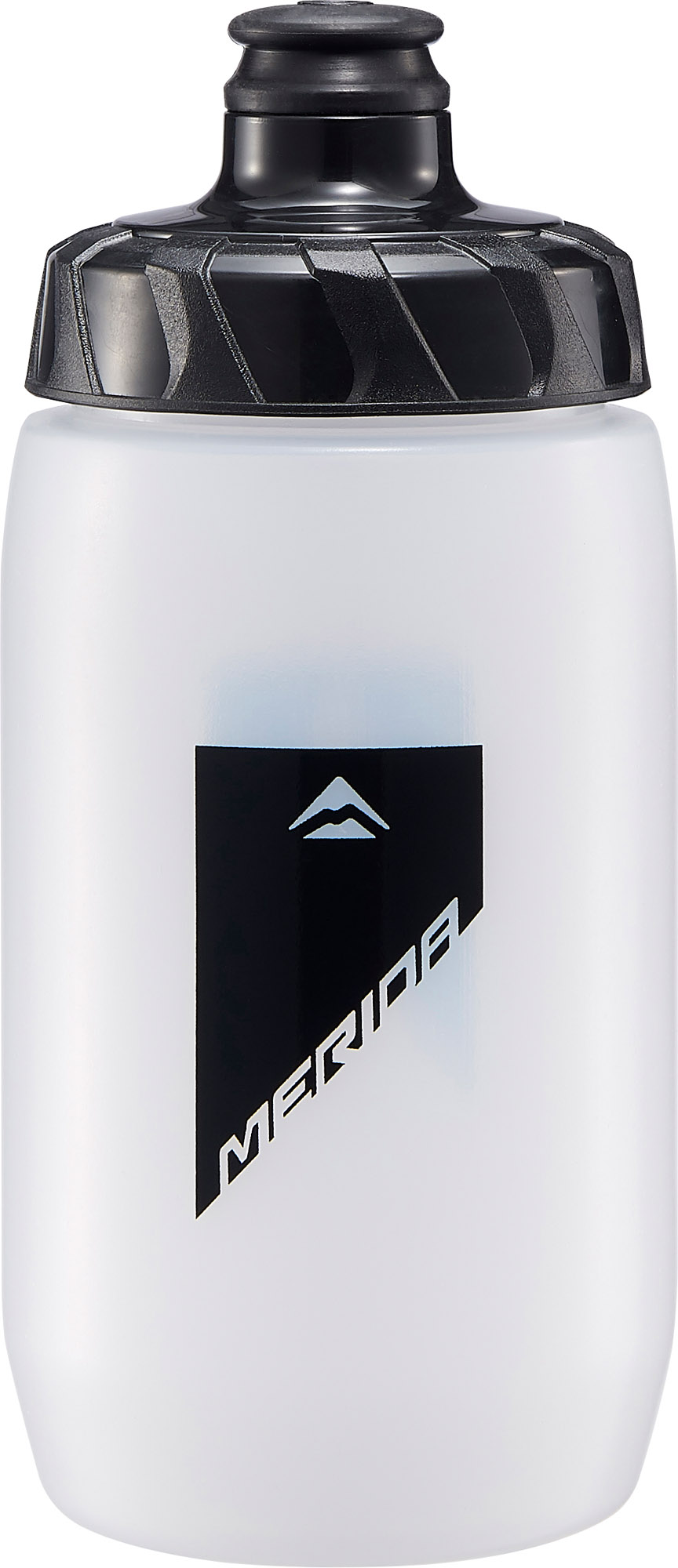 Kulacs MERIDA átlátszó, 500ml (fekete design) - zárókupakkal - 4058