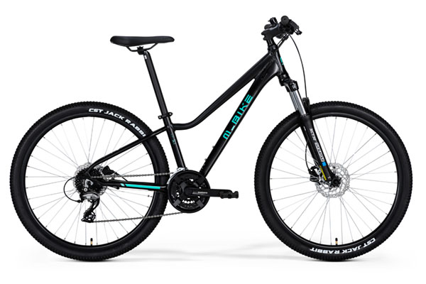 M-BIKE EMI 27,5-15D fekete matt/kék ívelt váz