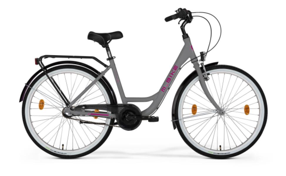 M-BIKE CITYLINE 328 46cm SELYEM SZÜRKE, 28"