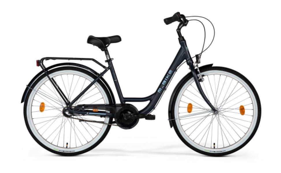 M-BIKE CITYLINE 328 46cm SELYEM FEKETE, 28"
