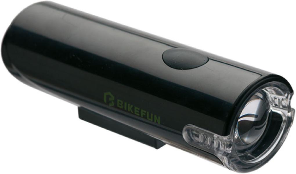 Lámpa BIKEFUN TWIN első 1W fehér LED, 2 funkció, fekete - JY-345B