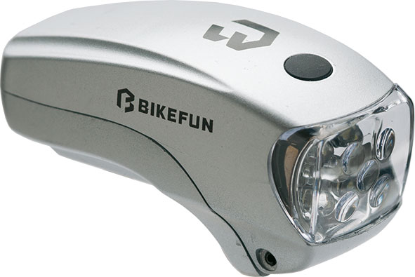Lámpa BIKEFUN LUCID első 5 fehér LED, 2 funkció - JY-286S
