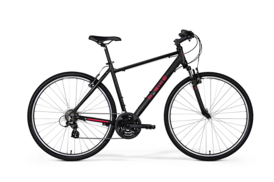 M-BIKE CRS-10V ffi, fekete, piros, 55CM