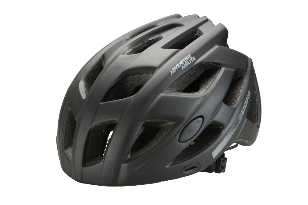 Fejvédő BIKEFUN ADVENTURE fekete - HB3-9-B M méret,55-58cm