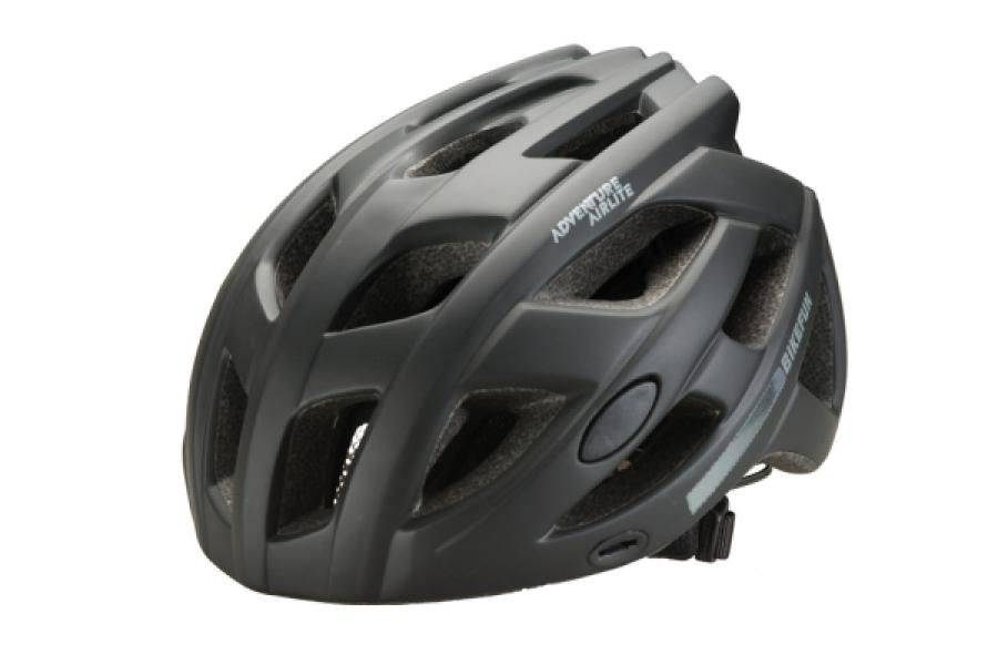 Fejvédő BIKEFUN ADVENTURE fekete - HB3-9-B M méret,55-58cm